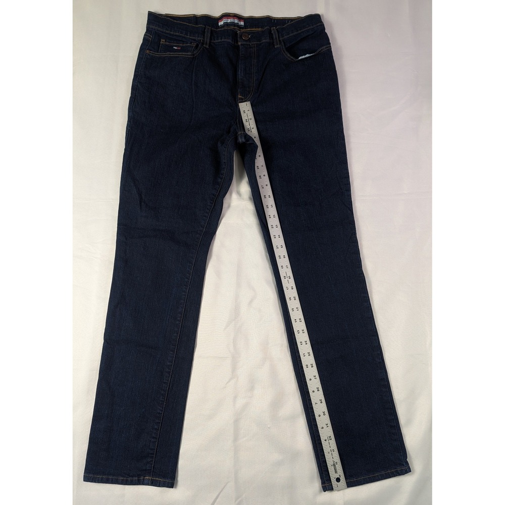 Tommy Jeans Mens 36x34 Straight Leg Dark Wash Indigo Denim Jeans New w/o tags - Picture 8 of 15